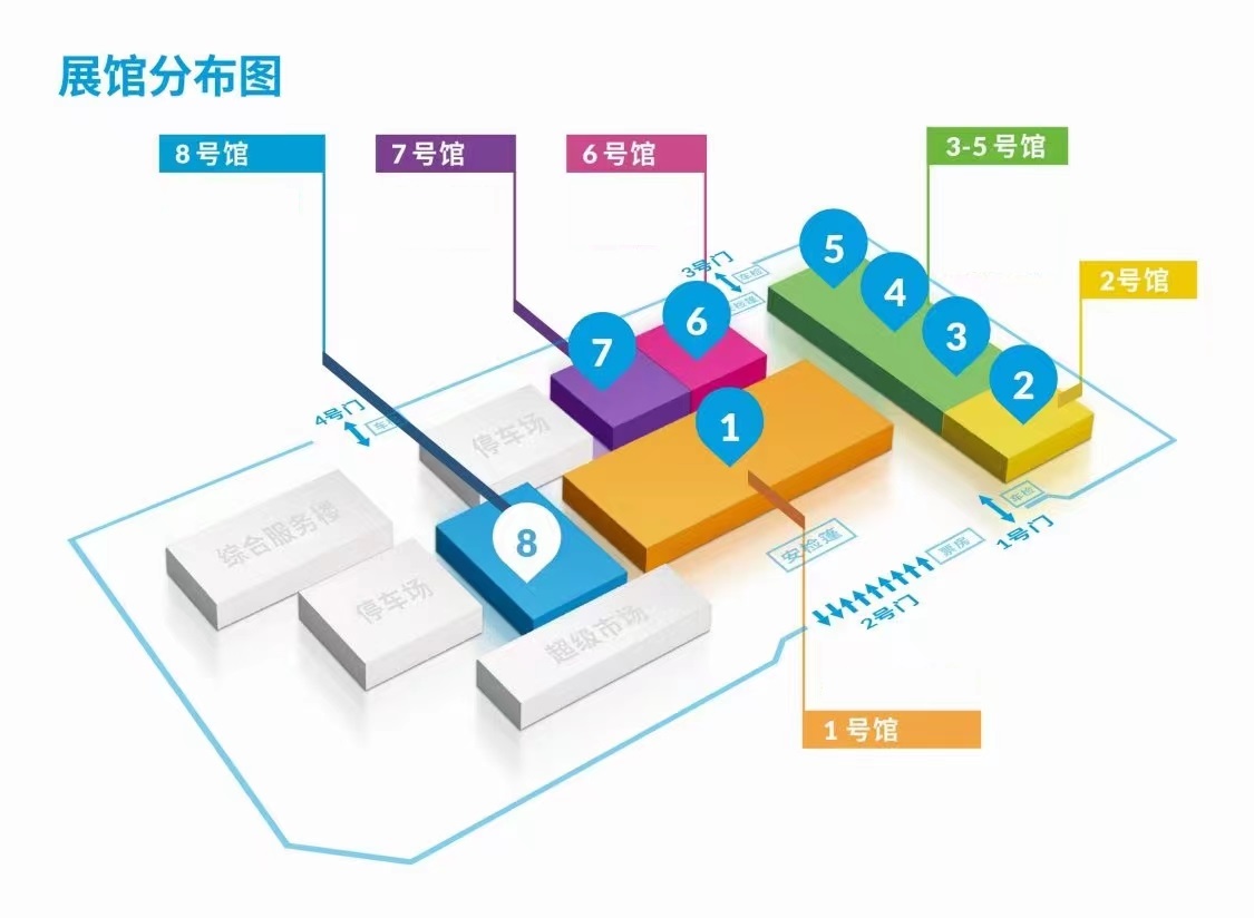 北京国际医疗器械展览会>展馆分布图